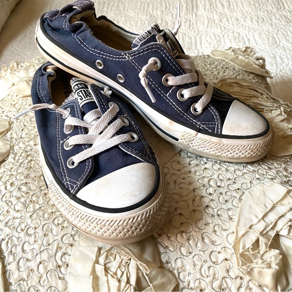 Converse Chuck Taylor All Star Blue Shoreline Slip On Elastic Heel Sz 7.5 Womens - Picture 10 of 16